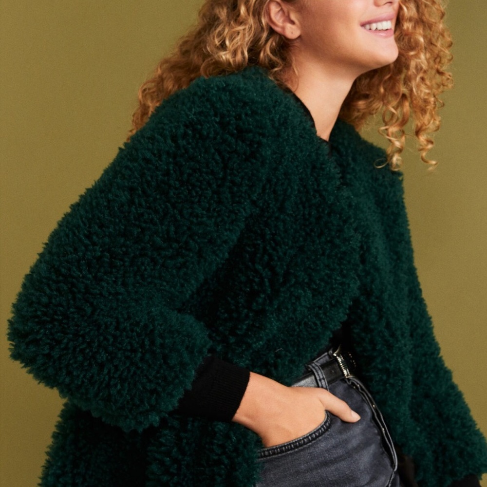 Fur bouclé coat